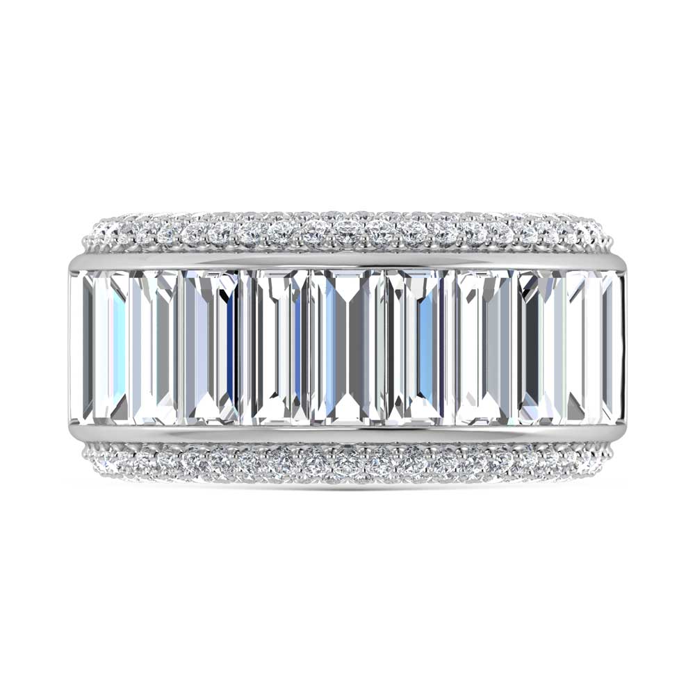 14K White Gold Lab Grown Diamond 4 1/2 Ct.Tw. Band  Picasso Gold & Diamond Jewelry