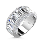 14K White Gold Lab Grown Diamond 4 1/2 Ct.Tw. Band  Picasso Gold & Diamond Jewelry