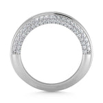 14K White Gold Lab Grown Diamond 4 1/2 Ct.Tw. Band  Picasso Gold & Diamond Jewelry