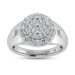 14K White Gold Lab Grown Diamond 1 1/2 ct. tw. Men's Ring | Picasso Gold & Diamond