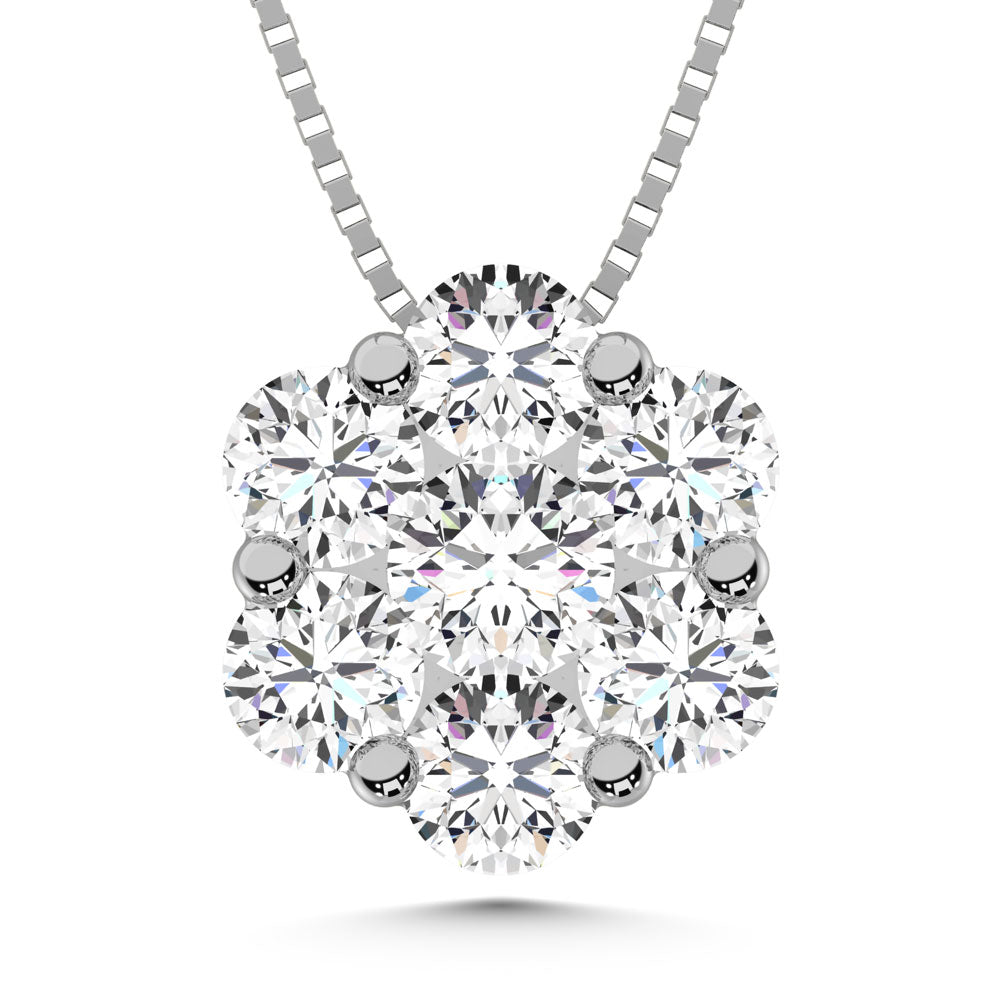 925 Silver Lab Grown Diamond 1/2 Ct.Tw. Fashion Pendant