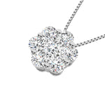 925 Silver Lab Grown Diamond 1 Ct.Tw. Fashion Pendant  Picasso Gold & Diamond Jewelry