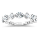 14K White Gold Lab Grown Diamond 1/2 ct. tw. Stackable Band | Picasso Gold & Diamond