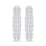 10K White Gold Lab Grown Diamond 1 Ct.Tw Hoop Earrings  Picasso Gold & Diamond Jewelry