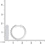 10K White Gold Lab Grown Diamond 1 Ct.Tw Hoop Earrings  Picasso Gold & Diamond Jewelry
