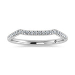 10K White Gold Lab Grown Diamond 1/10 ct. tw. Wedding Band | Picasso Gold & Diamond