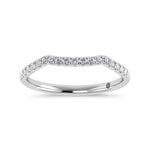 10K White Gold Lab Grown Diamond 1/10 ct. tw. Wedding Band | Picasso Gold & Diamond