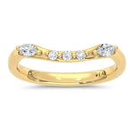 14K Yellow Gold Lab Grown Diamond 1/4 Ct.T. Wedding Band  Picasso Gold & Diamond Jewelry
