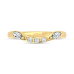 14K Yellow Gold Lab Grown Diamond 1/4 Ct.T. Wedding Band  Picasso Gold & Diamond Jewelry