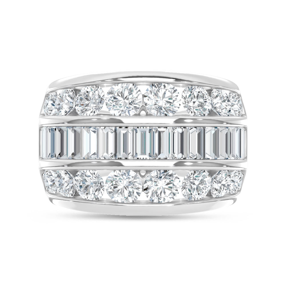 14K White Gold Lab Grown Diamond 4 Ct.Tw. Fashion Ring