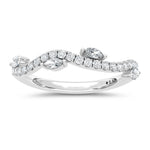 14K White Gold 1/3 ct. tw. Marquise Lab-Grown Diamond Wedding Band | Picasso Gold & Diamond