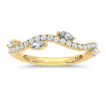 14K Yellow Gold 1/3 ct. tw. Marquise Lab-Grown Diamond Wedding Band | Picasso Gold & Diamond