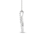 14K White Gold Lab Grown Diamond  2 Ct.Tw. Fashion Pendant  Picasso Gold & Diamond Jewelry