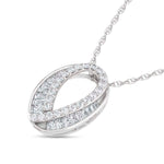 14K White Gold Lab Grown Diamond 2 Ct.Tw. Fashion Pendant  Picasso Gold & Diamond Jewelry