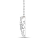 14K White Gold Lab Grown Diamond 2 Ct.Tw. Fashion Pendant  Picasso Gold & Diamond Jewelry