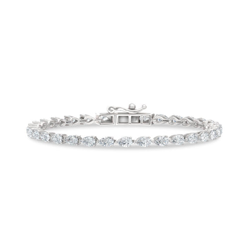 14K White Gold Lab Grown Diamond 5 Ct.Tw. Fashion Bracelet