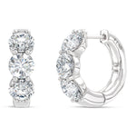 14K White Gold Lab Grown Diamond 2 Ct.Tw. Hoop Earrings  Picasso Gold & Diamond Jewelry