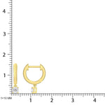 10K Yellow Gold Lab Grown Diamond 1/4 Ct.Tw. Hoop Earrings  Picasso Gold & Diamond Jewelry