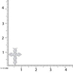 14K White Gold 1 Ct.Tw. Lab Grown Diamond Cross Pendant  Picasso Gold & Diamond Jewelry