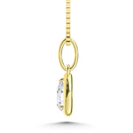 10K Yellow Gold Lab Grown Diamond 1/2 Ct.Tw. Pear Shape Pendant  Picasso Gold & Diamond Jewelry