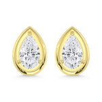 10K Yellow Gold Lab Grown Diamond 1/2 Ct.Tw. Pear Shape Stud Earrings  Picasso Gold & Diamond Jewelry