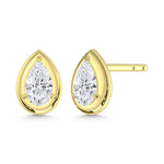 10K Yellow Gold Lab Grown Diamond 1/2 Ct.Tw. Pear Shape Stud Earrings  Picasso Gold & Diamond Jewelry