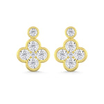 10K Yellow Gold Lab Grown Diamond 1/4 Ct.Tw. Fashion Earrings  Picasso Gold & Diamond Jewelry