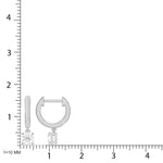 10K White Gold 3/4 Ct.Tw. Lab Grown Diamond Hoop Earrings  Picasso Gold & Diamond Jewelry