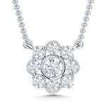 10K White Gold Lab Grown Diamond 3/8 Ct.Tw. Heart Pendant  Picasso Gold & Diamond Jewelry