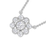 10K White Gold Lab Grown Diamond 3/8 Ct.Tw. Heart Pendant  Picasso Gold & Diamond Jewelry