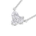 10K White Gold Lab Grown Diamond 1/2 Ct.Tw. Fashion Necklace  Picasso Gold & Diamond Jewelry