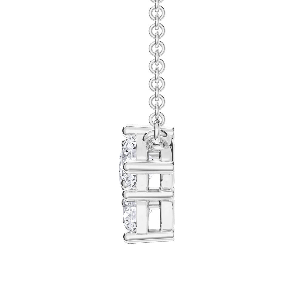 10K White Gold Lab Grown Diamond 1/2 Ct.Tw. Fashion Necklace  Picasso Gold & Diamond Jewelry