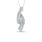 14K White Gold Lab Grown Diamond 2 Ct.Tw. Fashion Pendant  Picasso Gold & Diamond Jewelry