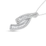 14K White Gold Lab Grown Diamond 2 Ct.Tw. Fashion Pendant  Picasso Gold & Diamond Jewelry