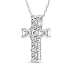 14K White Gold Lab Grown Diamond 1 Ct.Tw. Cross Pendant  Picasso Gold & Diamond Jewelry