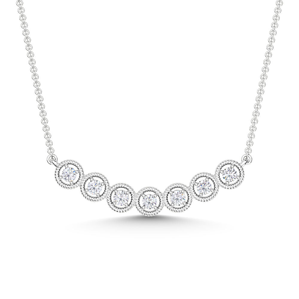 10K White Gold Lab Grown Diamond 1/6 Ct.Tw. Fashion Pendant