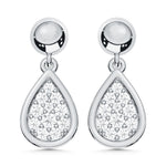 10K White Gold Lab Grown Diamond 1/5 Ct.Tw. Fashion Earrings  Picasso Gold & Diamond Jewelry
