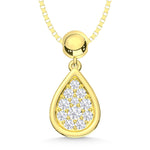 10K Yellow Gold Lab Grown Diamond 1/6 Ct.Tw. Fashion Pendant  Picasso Gold & Diamond Jewelry