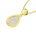 10K Yellow Gold Lab Grown Diamond 1/6 Ct.Tw. Fashion Pendant  Picasso Gold & Diamond Jewelry