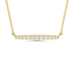 10K Yellow Gold Lab Grown Diamond 1/6 Ct.Tw. Fashion Necklace  Picasso Gold & Diamond Jewelry