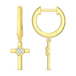 10K Yellow Gold Lab Grown Diamond 1/6 Ct.Tw. Fashion Earrings  Picasso Gold & Diamond Jewelry