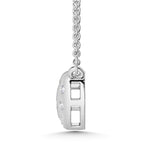 10K White Gold Lab Grown Diamond 1/10 Ct.Tw. Heart Pendant  Picasso Gold & Diamond Jewelry