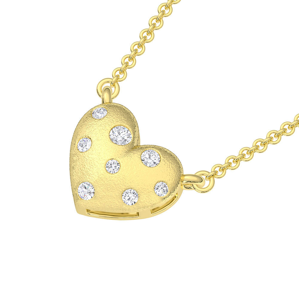 Pendants 10K Yellow Gold Lab Grown Diamond 1/10 Ct.Tw. Heart Pendant 10K Yellow  Lab Grown Diamond 1/10 Ct.Tw. Heart Pendant - Picasso  LG2102Y