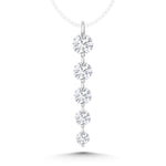 14K White Gold Lab Grown Diamond 1 Ct.Tw. Fashion Pendant  Picasso Gold & Diamond Jewelry