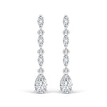 14K White Gold Lab Grown Diamond 1 Ct.Tw. Dangler Earrings  Picasso Gold & Diamond Jewelry