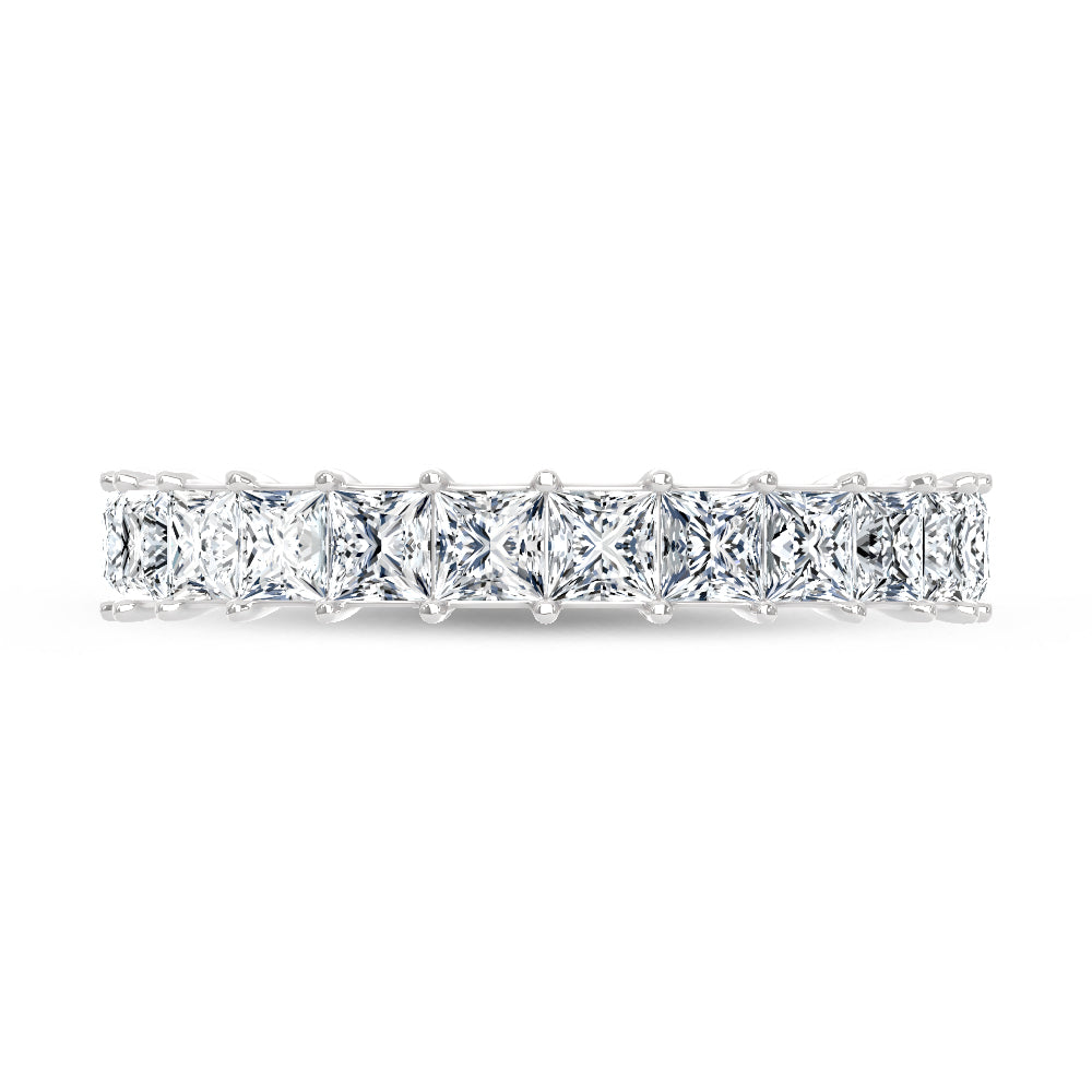 14K White Gold Lab Grown Diamond  1 3/4 Ct.Tw. Princess Band  Picasso Gold & Diamond Jewelry