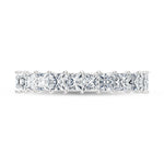14K White Gold Lab Grown Diamond  1 1/4 Ct.Tw. Princess Band  Picasso Gold & Diamond Jewelry