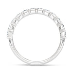 14K White Gold Lab Grown Diamond  1 1/4 Ct.Tw. Princess Band  Picasso Gold & Diamond Jewelry