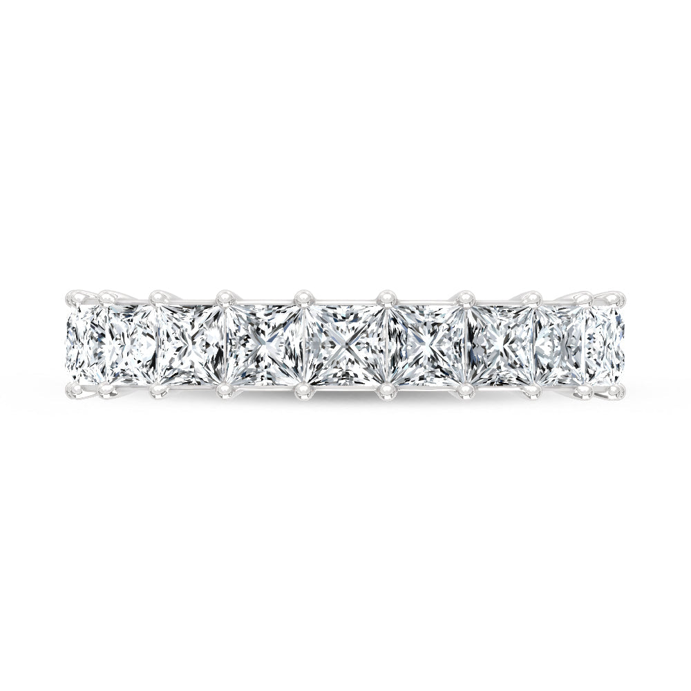 Band 14K White Gold Lab Grown Diamond  3 Ct.Tw. Princess Band 14K White  Lab Grown Diamond  3 Ct.Tw. Princess Band - Picasso  LG2203W-PR-33