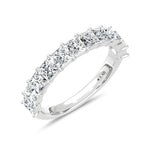 14K White Gold Lab Grown Diamond  3 Ct.Tw. Princess Band  Picasso Gold & Diamond Jewelry